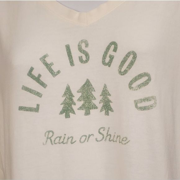 ☆Life is good☆ "Rain or Shine" Womens Long Sleeve Tee - Picture 4 of 8